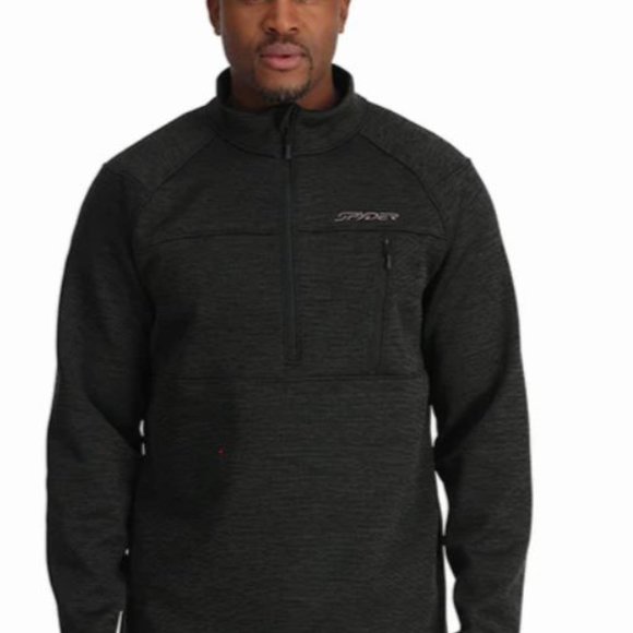 Spyder Encore Half Zip - XXL Black - Picture 1 of 3